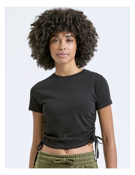 TRI-TR069-Womens Ruched Crop Top 2